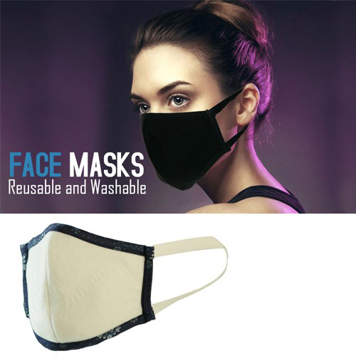 White Rewashable PPE Face Mask